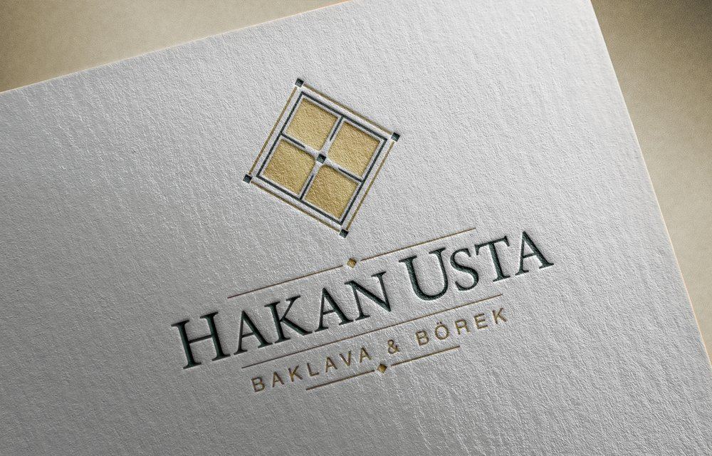 Hakan Usta Baklava & Börek — logo mockup