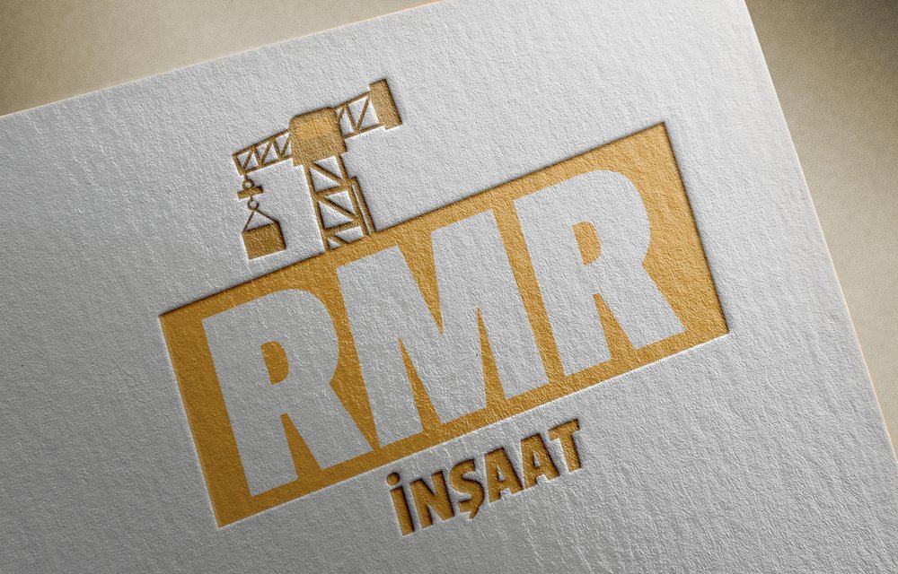 RMR İnşaat — logo mockup