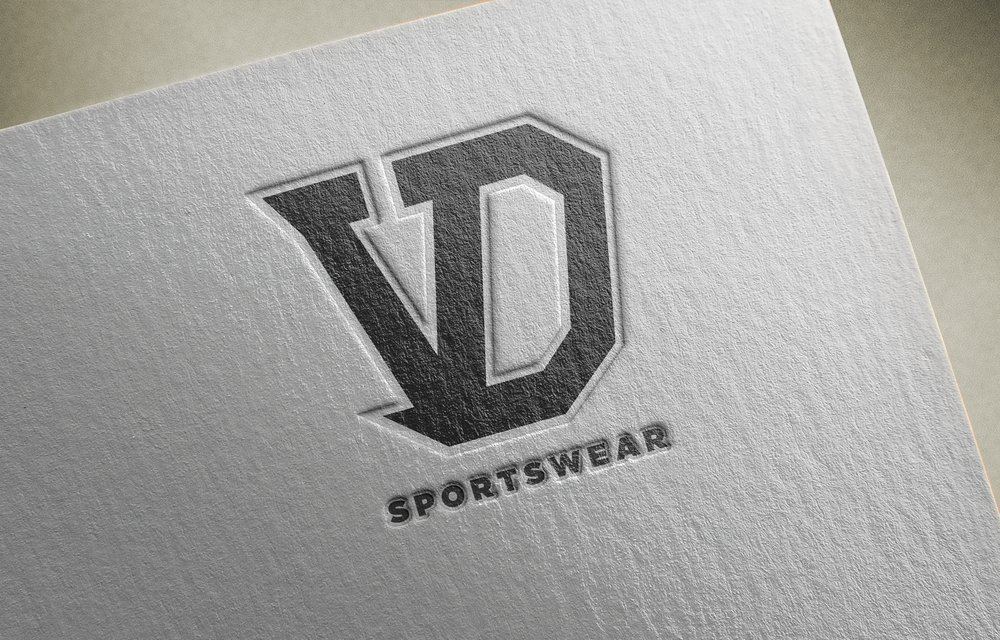 VD Sportswear — logo mockup