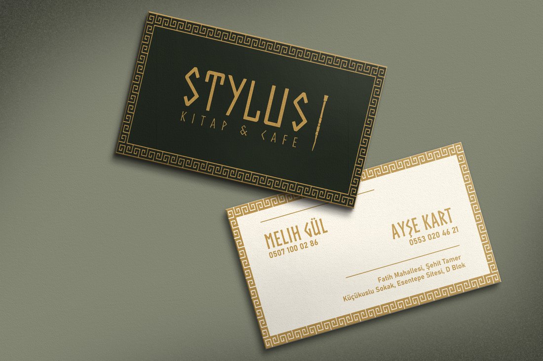 Stylus Kitap & Cafe — business card